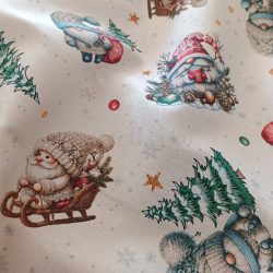 Arany lurexes manós karácsonyi dekortextil