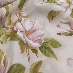 Magnólia mintás loneta (dekortextil) rózsaszín