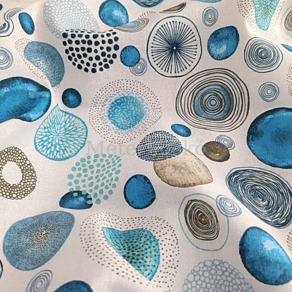 Bohó mintás loneta (dekortextil) kék