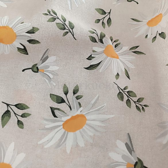 Százszorszép mintás loneta (dekortextil)