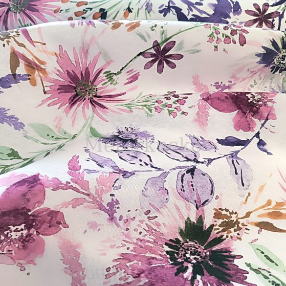 Aquarell réti virágok PRÉMIUM loneta (dekortextil)