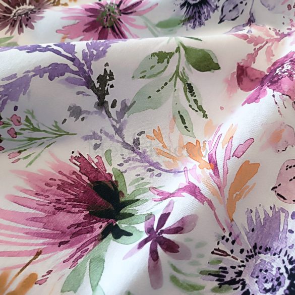 Aquarell réti virágok PRÉMIUM loneta (dekortextil)
