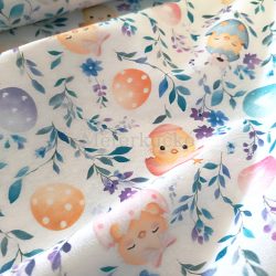 Csibe és tojás mintás húsvéti loneta (dekortextil)