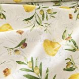 Oliva mintás loneta (dekortextil)