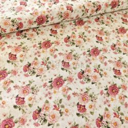 Apró rózsás loneta (dekortextil)