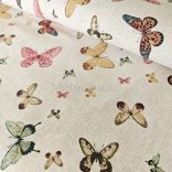 Drapp alapon színes pillangós loneta (dekortextil) 
