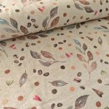 Kávészemes leveles őszi loneta (dekortextil)