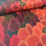 Őszi lombkorona mintás loneta (dekortextil)