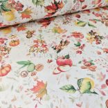 Levelek és termések mintás őszi loneta (dekortextil)