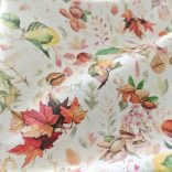 Levelek és termések mintás őszi loneta (dekortextil)
