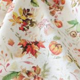 Levelek és termések mintás őszi loneta (dekortextil)