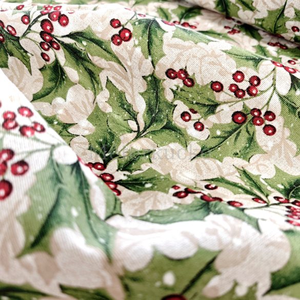 Drappos alapon magyal mintás karácsonyi loneta (dekortextil)