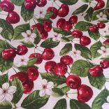 Cseresznye mintás loneta (dekortextil)