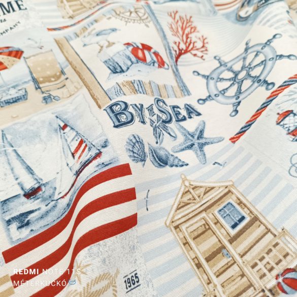 Tengerész mintás loneta (dekortextil) 