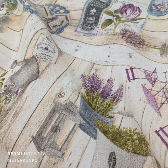 Romantic garden loneta (dekortextil)