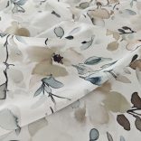 Festett orchidea mintás rugalmas viszkóz (elasztikus flokon)