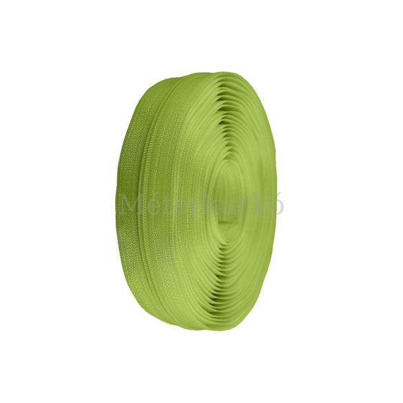Világos zöld folyóméteres cipzár No3 (3mm)