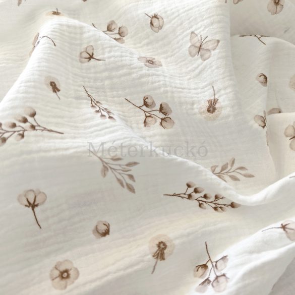 Pillangós virágos dupla géz