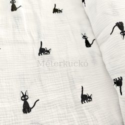 Cica mintás dupla géz