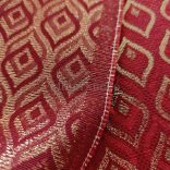 Arany lurexes piros-arany mintás karácsonyi jacquard EXTRA 320cm széles!