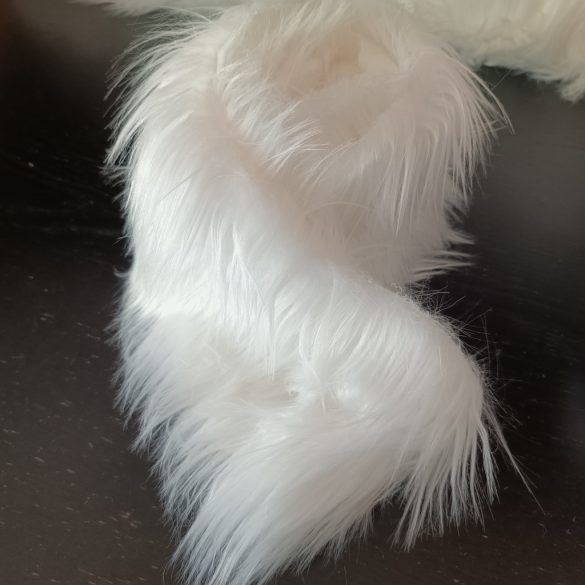 Hosszú szálú műszőrme fehér (6-7cm) extra puha