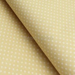 Vaj alapon fehér (2mm) pöttyös pamutvászon