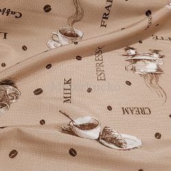 Kávé mintás party vízlepergető vászon