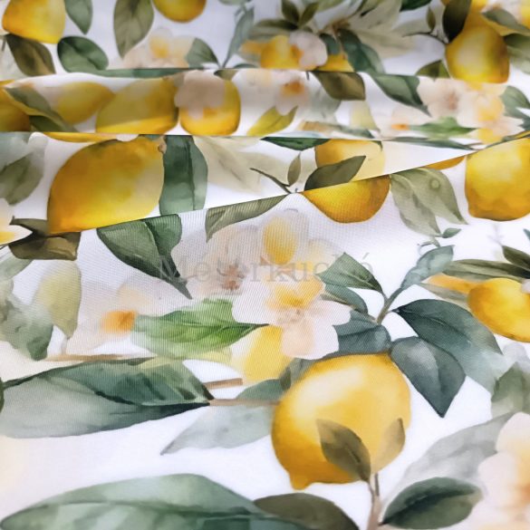 Aquarell citrom mintás party vízlepergetős vászon