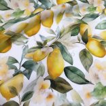 Aquarell citrom mintás party vízlepergetős vászon