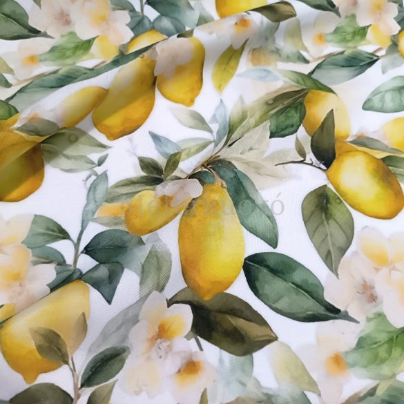 Aquarell citrom mintás party vízlepergetős vászon