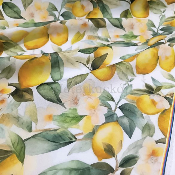 Aquarell citrom mintás party vízlepergetős vászon