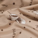 Kávé mintás party vízlepergető vászon