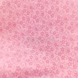 Rózsaszín indás pamutvászon