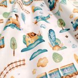 Pamutvászon vonatos