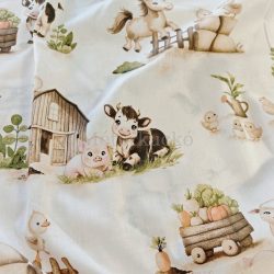 Farm mintás pamutvászon