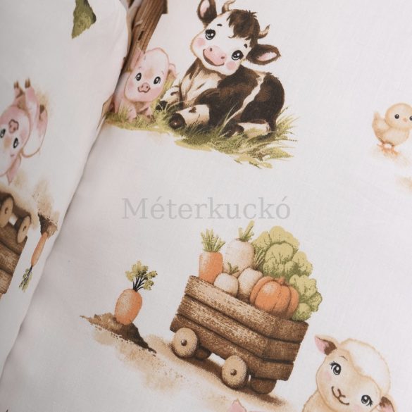 Farm mintás pamutvászon
