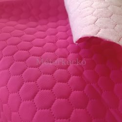   Pink steppelt vízlepergetős méhsejt mintás OXFORD (gyöngyvászon)