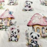 Panda maci mintás wellsoft/babysoft