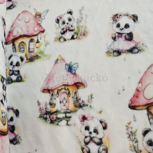 Panda maci mintás wellsoft/babysoft